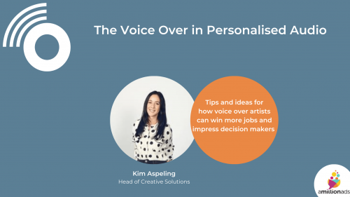 The Voice Over in Personalised Audio: Our Interview With Kim Aspeling